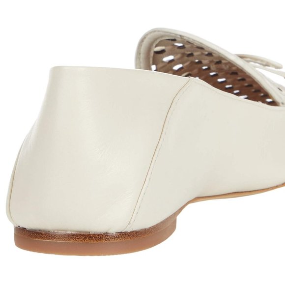 Tory Burch $348 CONVERTIBLE TORY CHARM WOVEN LOAFER Ivory Cream - Picture 7 of 13